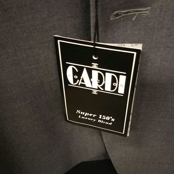 MEN'S CARDI INT.  STEEL GREY SLIM FIT TUXEDO 42L - Picture 7 of 8